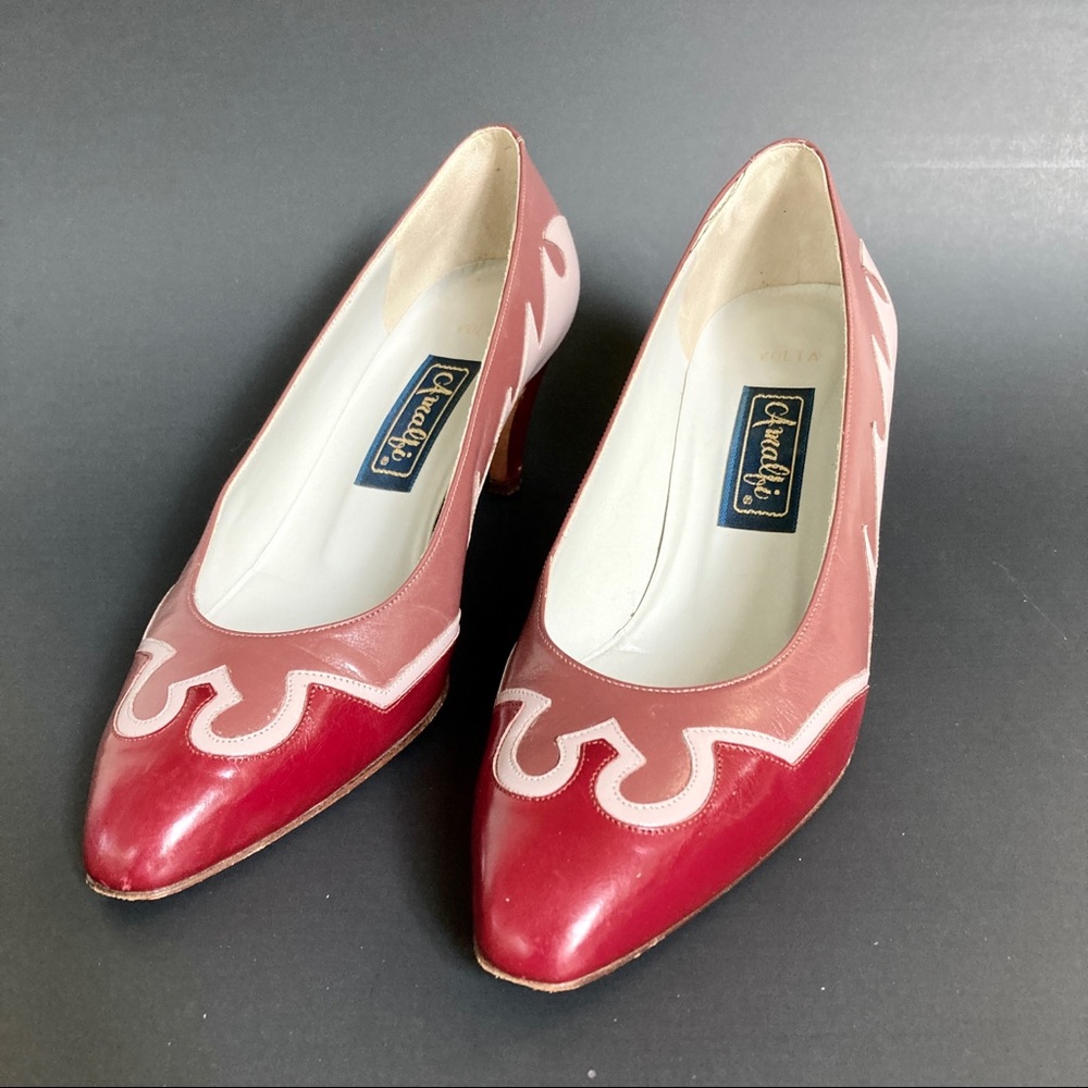 Vintage Amalfi Italian Leather Heels | 7B